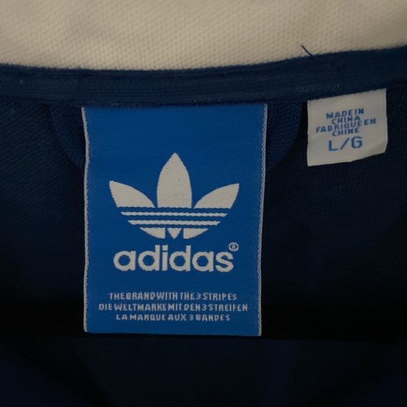 Vintage Adidas Navy Blue Track Jacket - Picture 3 of 4